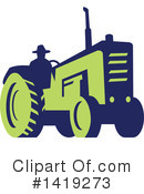 Tractor Clipart #1419273 by patrimonio