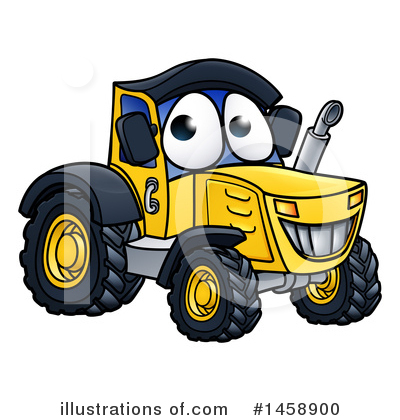 Royalty-Free (RF) Tractor Clipart Illustration by AtStockIllustration - Stock Sample #1458900