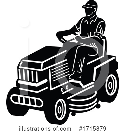Royalty-Free (RF) Tractor Clipart Illustration by patrimonio - Stock Sample #1715879