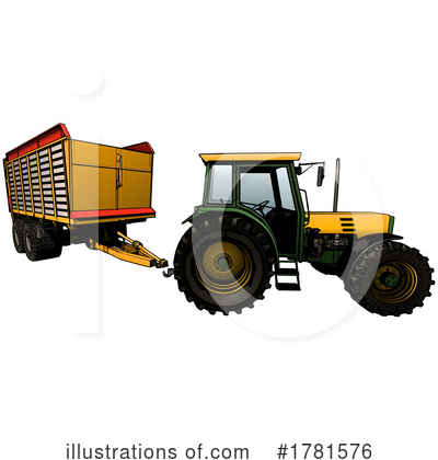 Royalty-Free (RF) Tractor Clipart Illustration by dero - Stock Sample #1781576