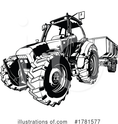 Royalty-Free (RF) Tractor Clipart Illustration by dero - Stock Sample #1781577