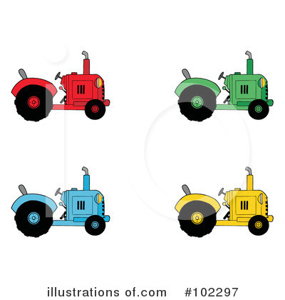 Tractors Clipart #102297 by Hit Toon