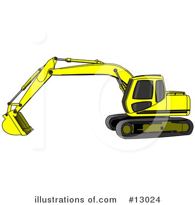 Excavator Clipart #13024 by djart