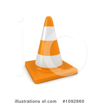 Royalty-Free (RF) Traffic Cone Clipart Illustration by BNP Design Studio - Stock Sample #1092860