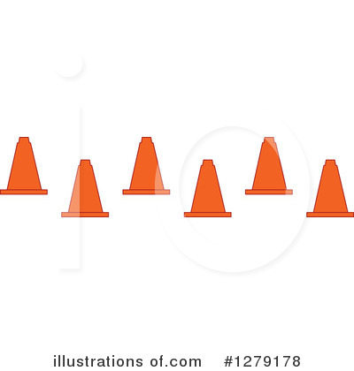 Royalty-Free (RF) Traffic Cones Clipart Illustration by BNP Design Studio - Stock Sample #1279178