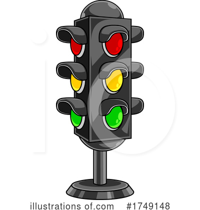 Royalty-Free (RF) Traffic Light Clipart Illustration by Hit Toon - Stock Sample #1749148