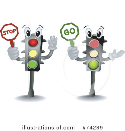 Royalty-Free (RF) Traffic Light Clipart Illustration by BNP Design Studio - Stock Sample #74289