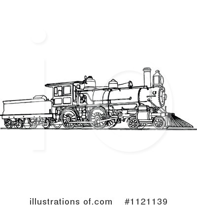 Royalty-Free (RF) Train Clipart Illustration by Prawny Vintage - Stock Sample #1121139