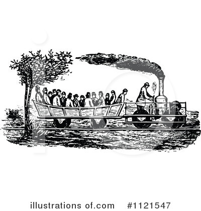 Royalty-Free (RF) Train Clipart Illustration by Prawny Vintage - Stock Sample #1121547