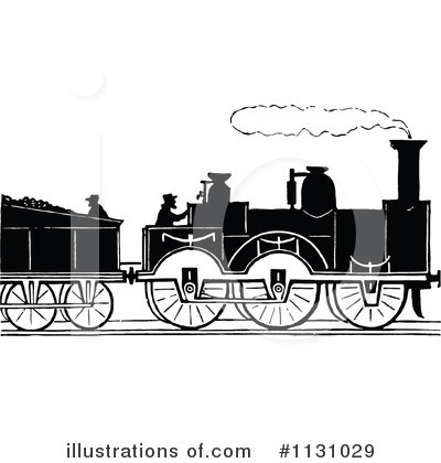 Royalty-Free (RF) Train Clipart Illustration by Prawny Vintage - Stock Sample #1131029