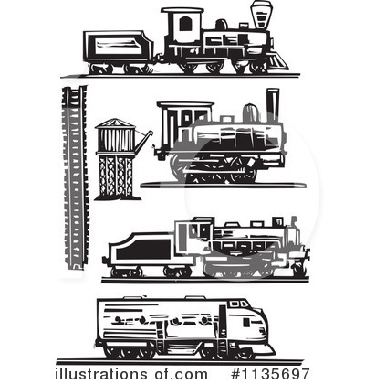 Royalty-Free (RF) Train Clipart Illustration by xunantunich - Stock Sample #1135697