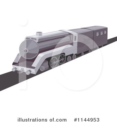 Royalty-Free (RF) Train Clipart Illustration by patrimonio - Stock Sample #1144953
