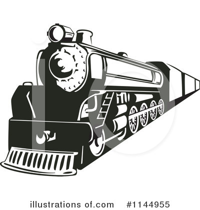 Royalty-Free (RF) Train Clipart Illustration by patrimonio - Stock Sample #1144955