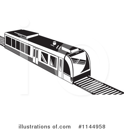 Royalty-Free (RF) Train Clipart Illustration by patrimonio - Stock Sample #1144958