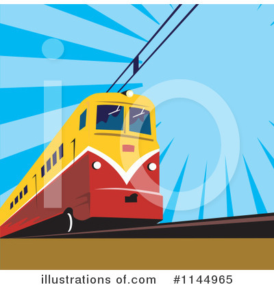 Royalty-Free (RF) Train Clipart Illustration by patrimonio - Stock Sample #1144965