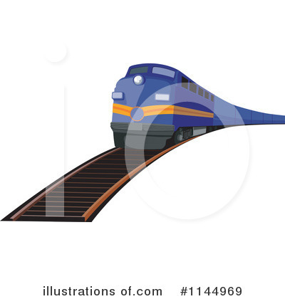 Royalty-Free (RF) Train Clipart Illustration by patrimonio - Stock Sample #1144969