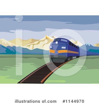Royalty-Free (RF) Train Clipart Illustration by patrimonio - Stock Sample #1144970