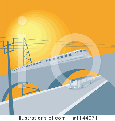 Royalty-Free (RF) Train Clipart Illustration by patrimonio - Stock Sample #1144971