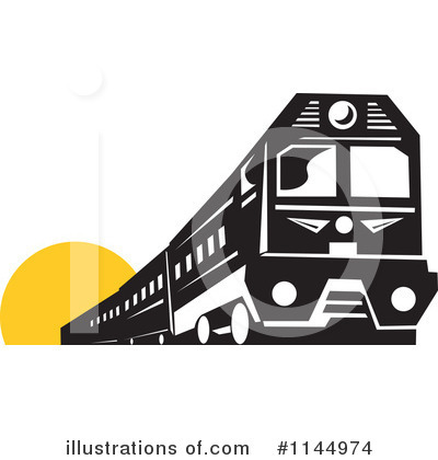 Royalty-Free (RF) Train Clipart Illustration by patrimonio - Stock Sample #1144974