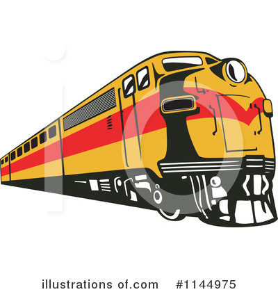 Royalty-Free (RF) Train Clipart Illustration by patrimonio - Stock Sample #1144975