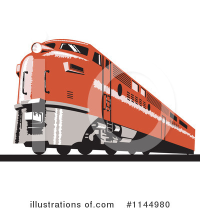 Royalty-Free (RF) Train Clipart Illustration by patrimonio - Stock Sample #1144980