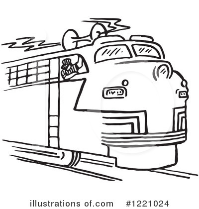 Royalty-Free (RF) Train Clipart Illustration by Picsburg - Stock Sample #1221024