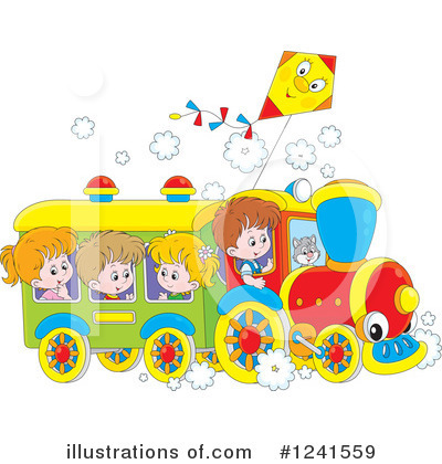 Royalty-Free (RF) Train Clipart Illustration by Alex Bannykh - Stock Sample #1241559