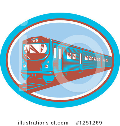 Royalty-Free (RF) Train Clipart Illustration by patrimonio - Stock Sample #1251269