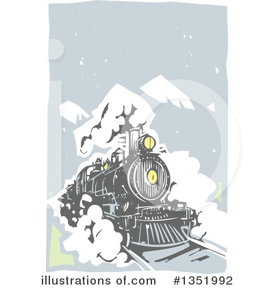 Royalty-Free (RF) Train Clipart Illustration by xunantunich - Stock Sample #1351992