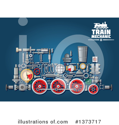 Royalty-Free (RF) Train Clipart Illustration by Vector Tradition SM - Stock Sample #1373717
