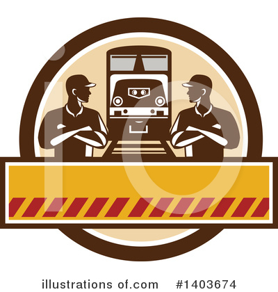 Royalty-Free (RF) Train Clipart Illustration by patrimonio - Stock Sample #1403674