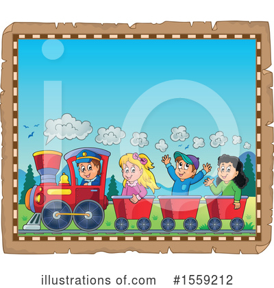 Royalty-Free (RF) Train Clipart Illustration by visekart - Stock Sample #1559212
