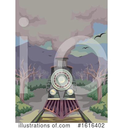 Royalty-Free (RF) Train Clipart Illustration by BNP Design Studio - Stock Sample #1616402