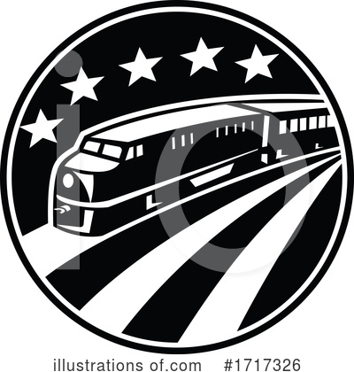 Royalty-Free (RF) Train Clipart Illustration by patrimonio - Stock Sample #1717326