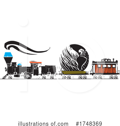 Royalty-Free (RF) Train Clipart Illustration by xunantunich - Stock Sample #1748369
