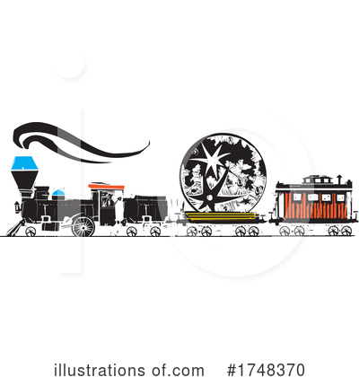Royalty-Free (RF) Train Clipart Illustration by xunantunich - Stock Sample #1748370