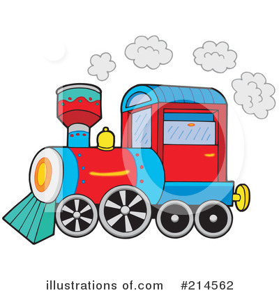 Royalty-Free (RF) Train Clipart Illustration by visekart - Stock Sample #214562