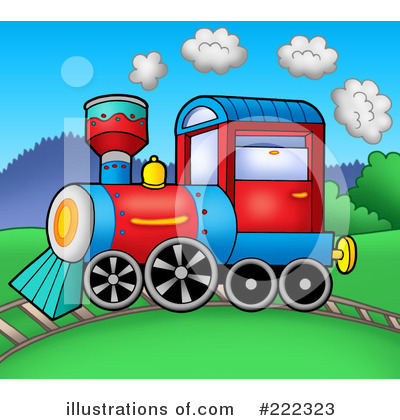 Royalty-Free (RF) Train Clipart Illustration by visekart - Stock Sample #222323