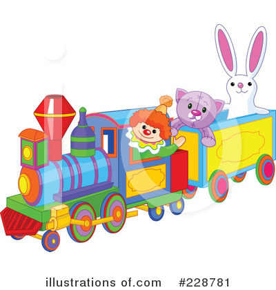 Royalty-Free (RF) Train Clipart Illustration by Pushkin - Stock Sample #228781