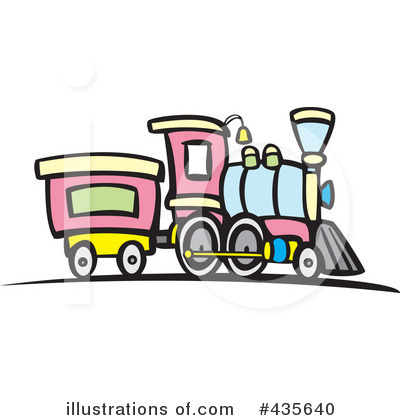 Royalty-Free (RF) Train Clipart Illustration by xunantunich - Stock Sample #435640