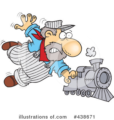 Royalty-Free (RF) Train Clipart Illustration by toonaday - Stock Sample #438671