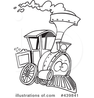 Royalty-Free (RF) Train Clipart Illustration by toonaday - Stock Sample #439841