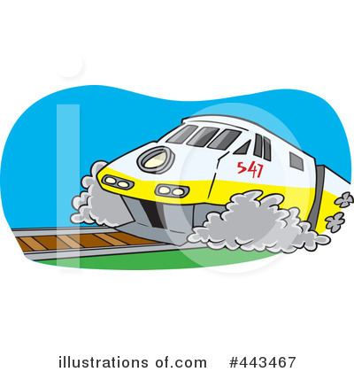 Royalty-Free (RF) Train Clipart Illustration by toonaday - Stock Sample #443467