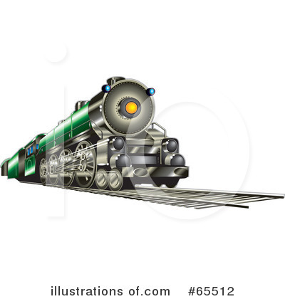 Royalty-Free (RF) Train Clipart Illustration by Dennis Holmes Designs - Stock Sample #65512