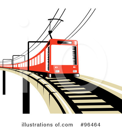 Royalty-Free (RF) Train Clipart Illustration by patrimonio - Stock Sample #96464