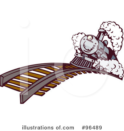 Royalty-Free (RF) Train Clipart Illustration by patrimonio - Stock Sample #96489