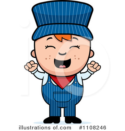 Train Engineer Clipart #1108246 by Cory Thoman