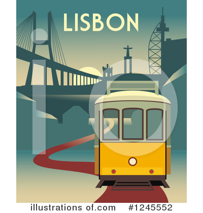 Royalty-Free (RF) Tram Clipart Illustration by Eugene - Stock Sample #1245552