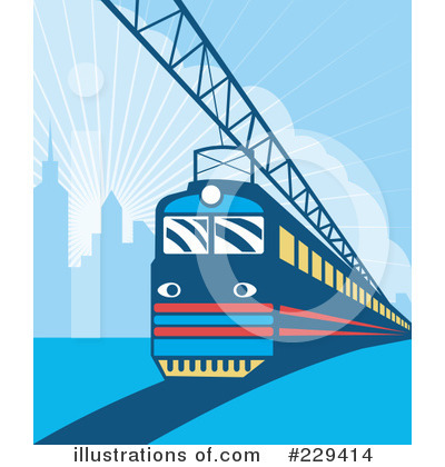 Royalty-Free (RF) Tram Clipart Illustration by patrimonio - Stock Sample #229414