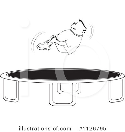 Royalty-Free (RF) Trampoline Clipart Illustration by djart - Stock Sample #1126795